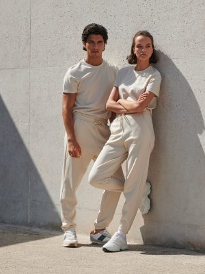 Unisex sustainable fashion cuffed joggers