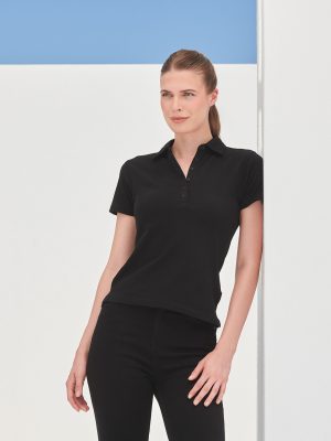 Women’s short sleeve stretch polo