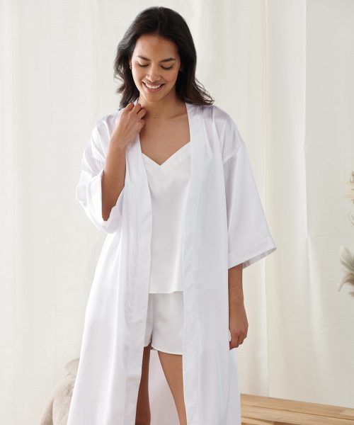 Women’s satin robe
