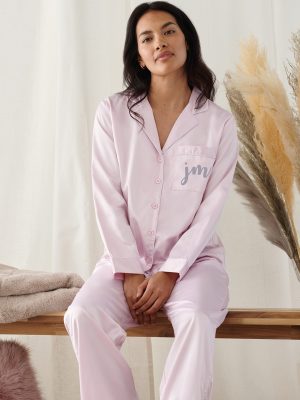 Women’s satin long pyjamas