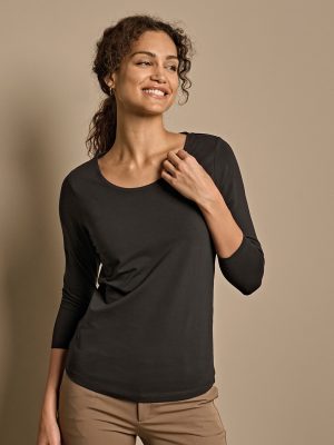 Women’s stretch 3/4-sleeve tee (460)