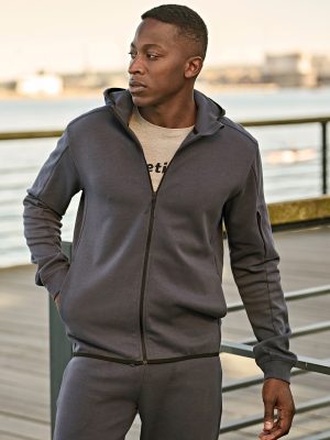 Athletic hooded full-zip sweatshirt (5706)