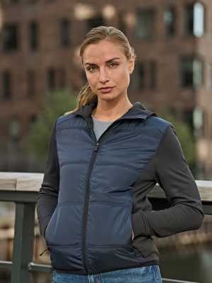 Women’s hybrid-stretch hooded jacket (9113)