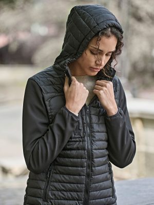Women’s hooded crossover jacket (9629)