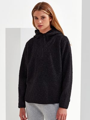 Women’s TriDri® sherpa ¼-zip hoodie