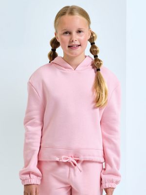 Kids TriDri® recycled cropped oversize hoodie