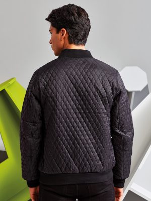 Quilted flight jacket