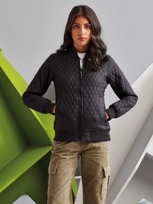 Women’s quilted flight jacket