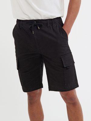 Men’s drawstring cargo utility shorts