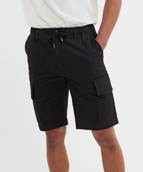 Men’s drawstring cargo utility shorts
